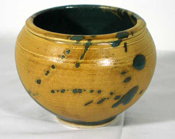 Turquoise and Shaners Bowl by Nora Thompson